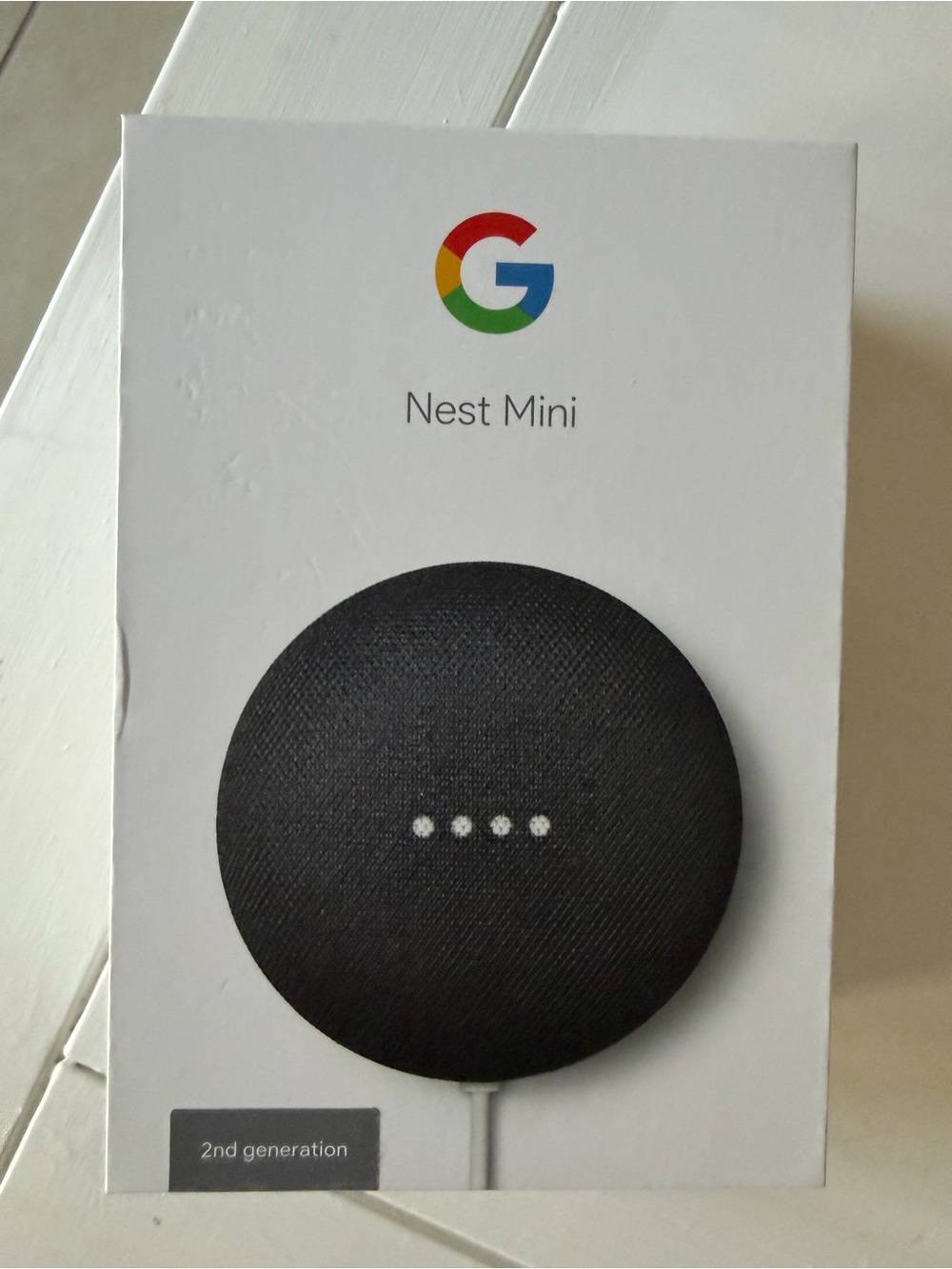 google Nest Mini smart speaker - 2nd generation/ charcoal black WITH BOX!